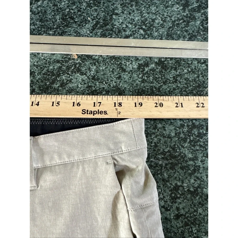 Vuori Aim Performance Men's Chino Shorts Tan Sz 38 Style V368, 8" Inseam - Picture 10 of 13
